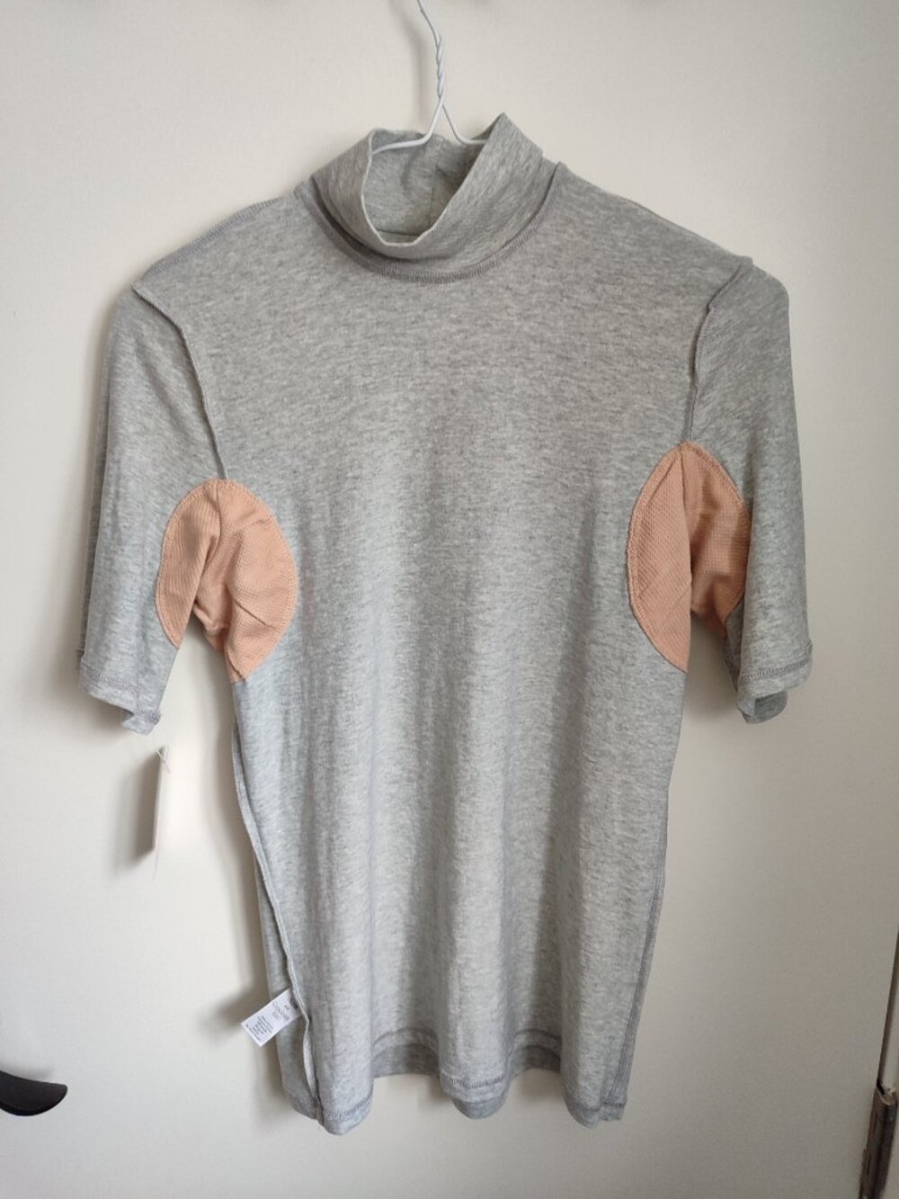 NWT Numi Sweat-Proof Mock Neck Undershirt Heather Grey Size M